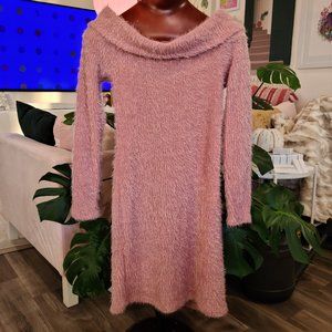 Xhilaration Off The Shoulder Furry Dress